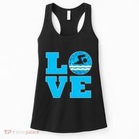 Gift Swim Love For Swimmers & Swimming Women's Tank Top thumb 0