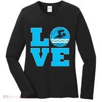 Gift Swim Love For Swimmers & Swimming Women's Long Sleeve Shirt thumb 0