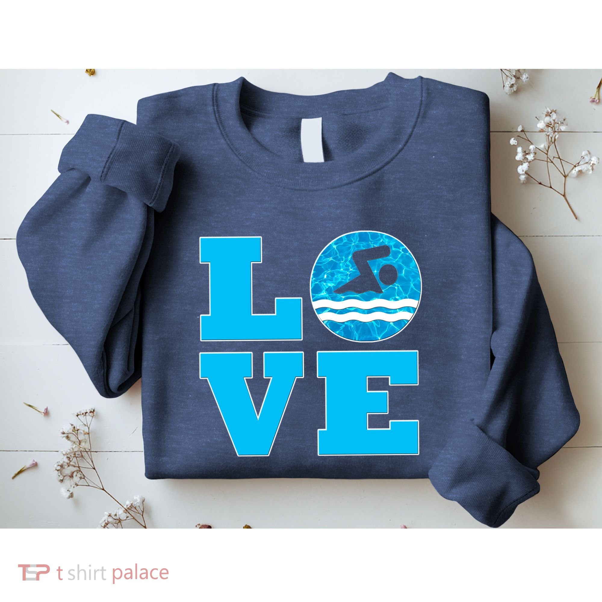 Gift Swim Love For Swimmers & Swimming Sweatshirt