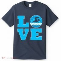 Gift Swim Love For Swimmers & Swimming T-Shirt thumb 0