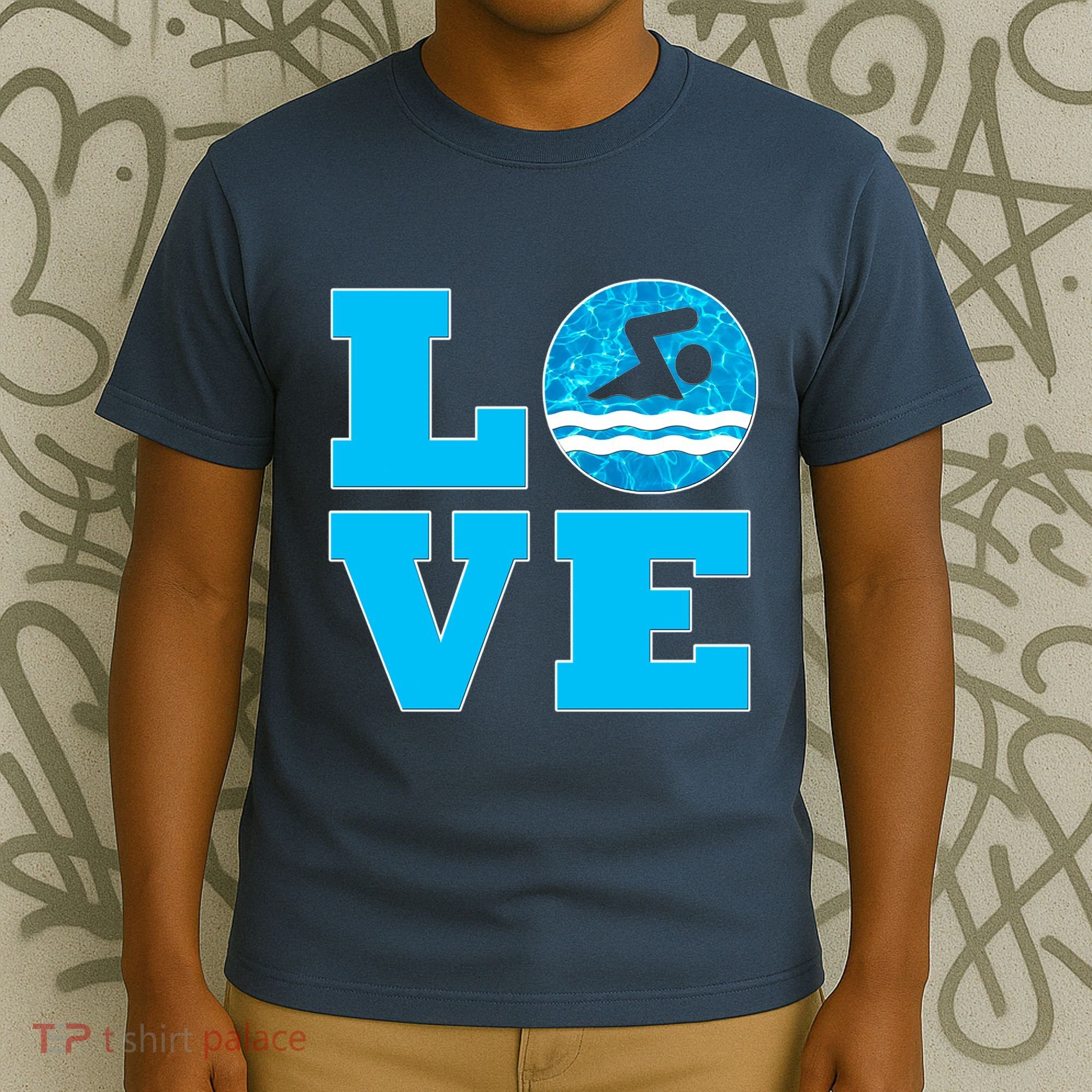 Gift Swim Love For Swimmers & Swimming T-Shirt