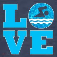 Gift Swim Love For Swimmers & Swimming T-Shirt thumb 5
