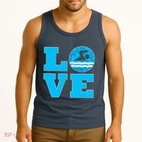 Gift Swim Love For Swimmers & Swimming Tank Top thumb 3