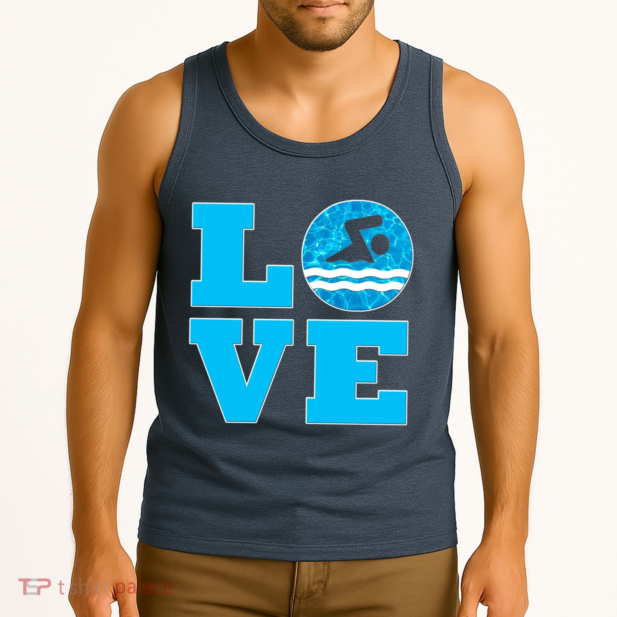 Gift Swim Love For Swimmers & Swimming Tank Top