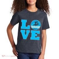 Gift Swim Love For Swimmers & Swimming Kids T-Shirt thumb 2
