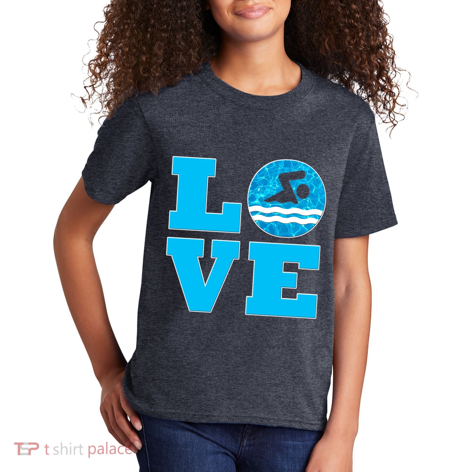 Gift Swim Love For Swimmers & Swimming Kids T-Shirt