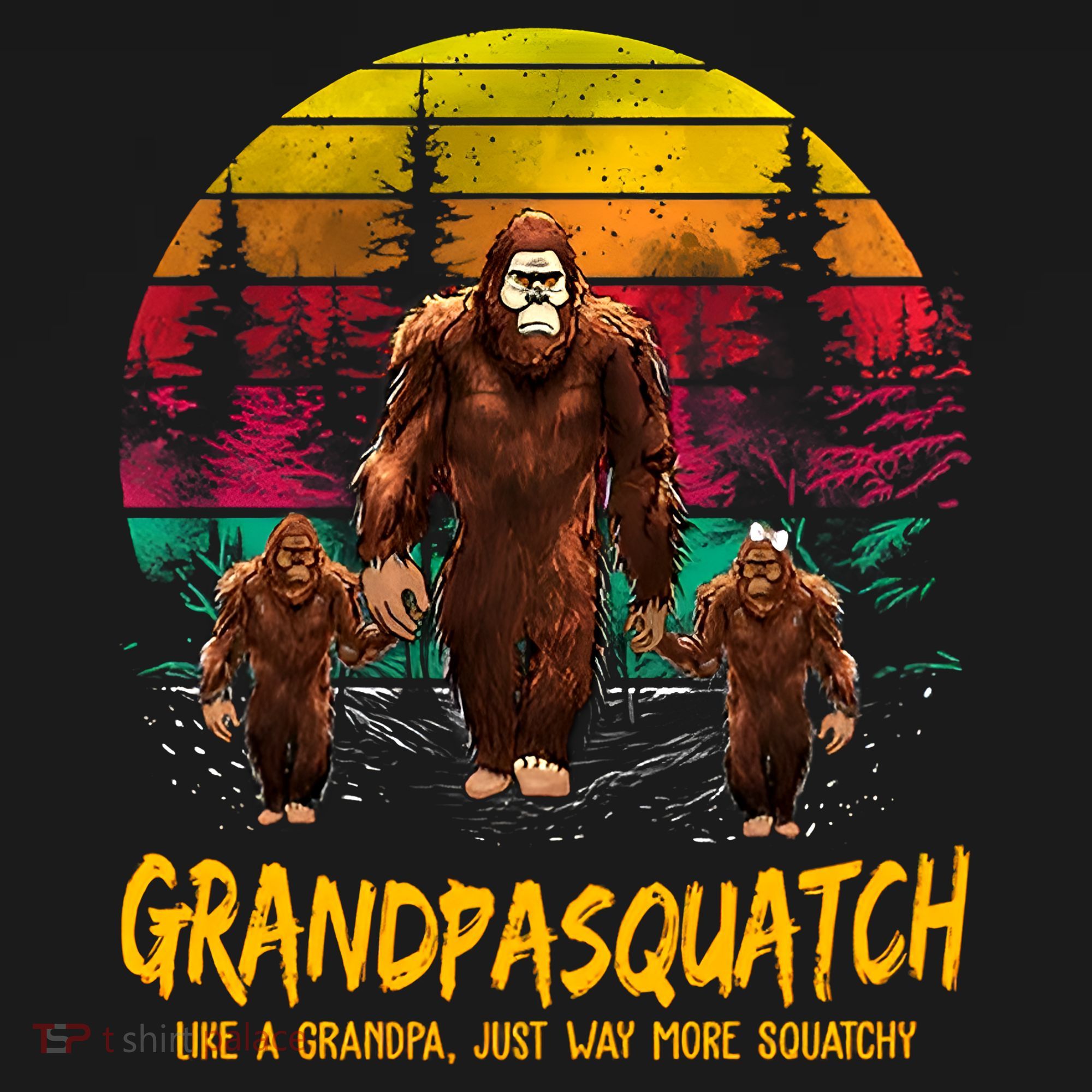 Grandpasquatch Sasquatch Like A Grandpa Just Way More Squatchy Sweatshirt