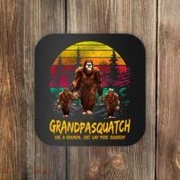 Grandpasquatch Sasquatch Like A Grandpa Just Way More Squatchy Coaster thumb 0