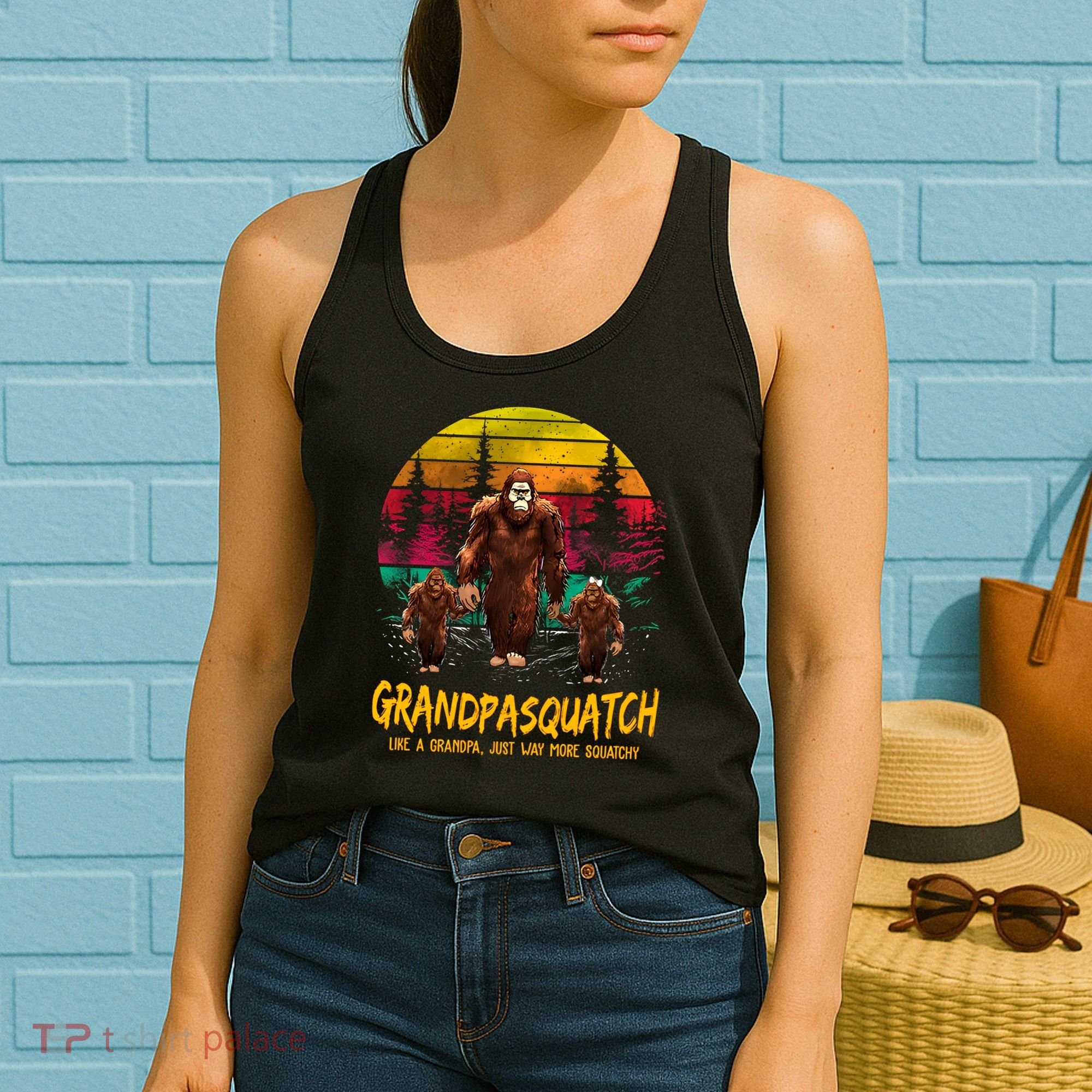 Grandpasquatch Sasquatch Like A Grandpa Just Way More Squatchy Women's Tank Top