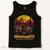 Grandpasquatch Sasquatch Like A Grandpa Just Way More Squatchy Tank Top thumb 2