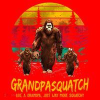 Grandpasquatch Sasquatch Like A Grandpa Just Way More Squatchy Santa Hat thumb 1