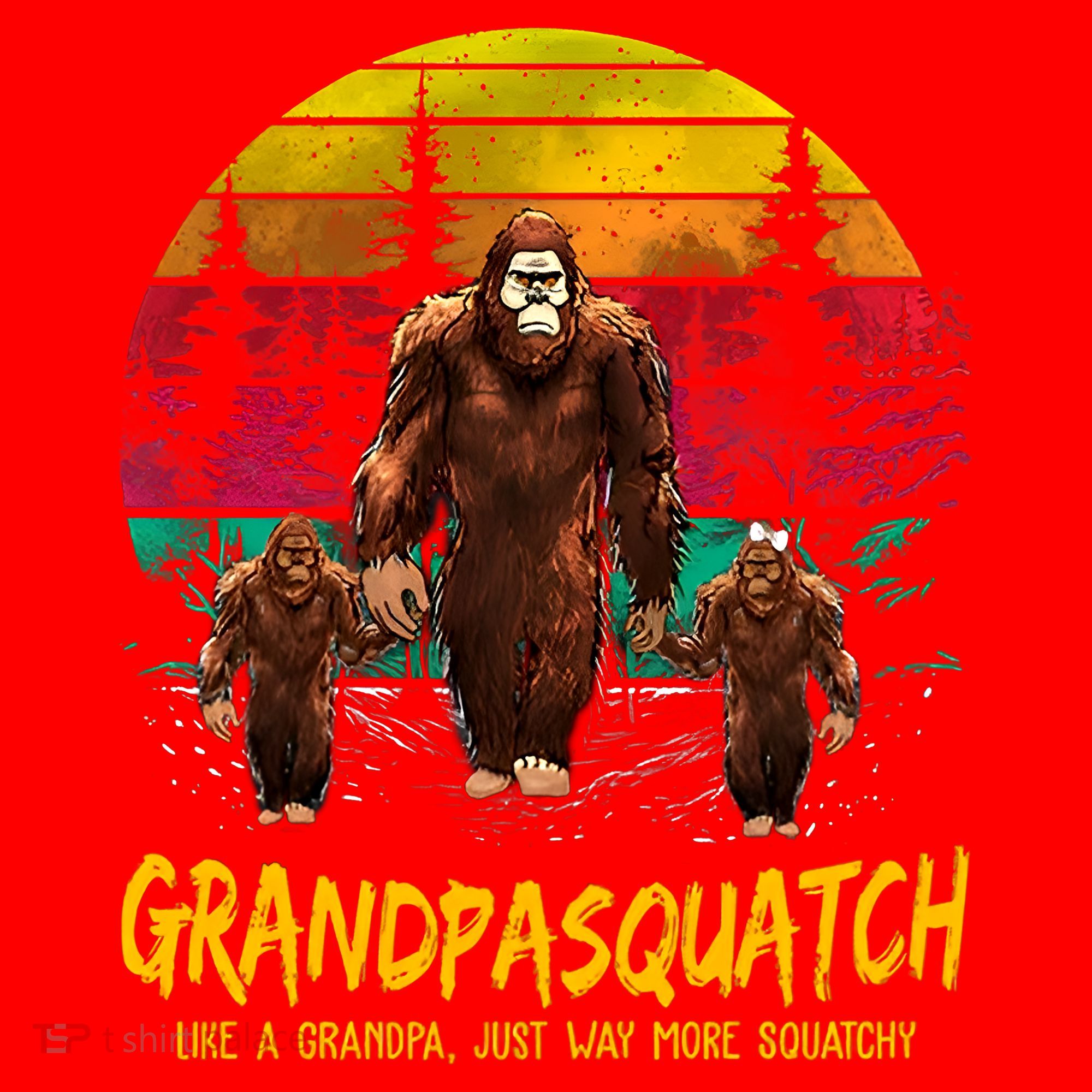 Grandpasquatch Sasquatch Like A Grandpa Just Way More Squatchy Santa Hat