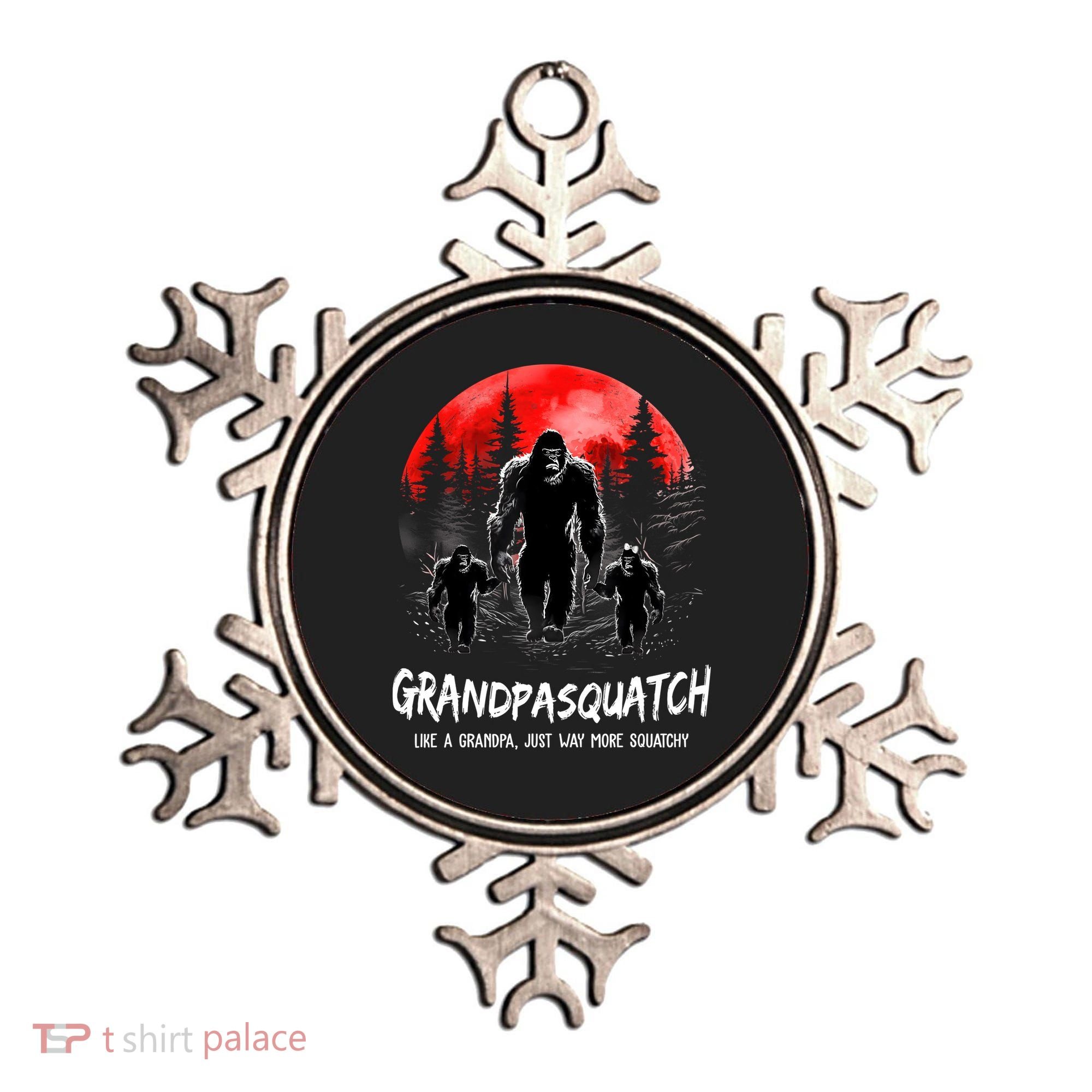 Grandpa Squatch Like A Grandpa Just Way More Squatchy Funny Ornament