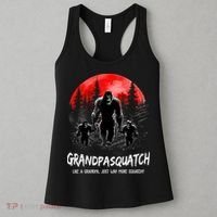 Grandpa Squatch Like A Grandpa Just Way More Squatchy Funny Women's Tank Top thumb 3