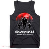 Grandpa Squatch Like A Grandpa Just Way More Squatchy Funny Tank Top thumb 0