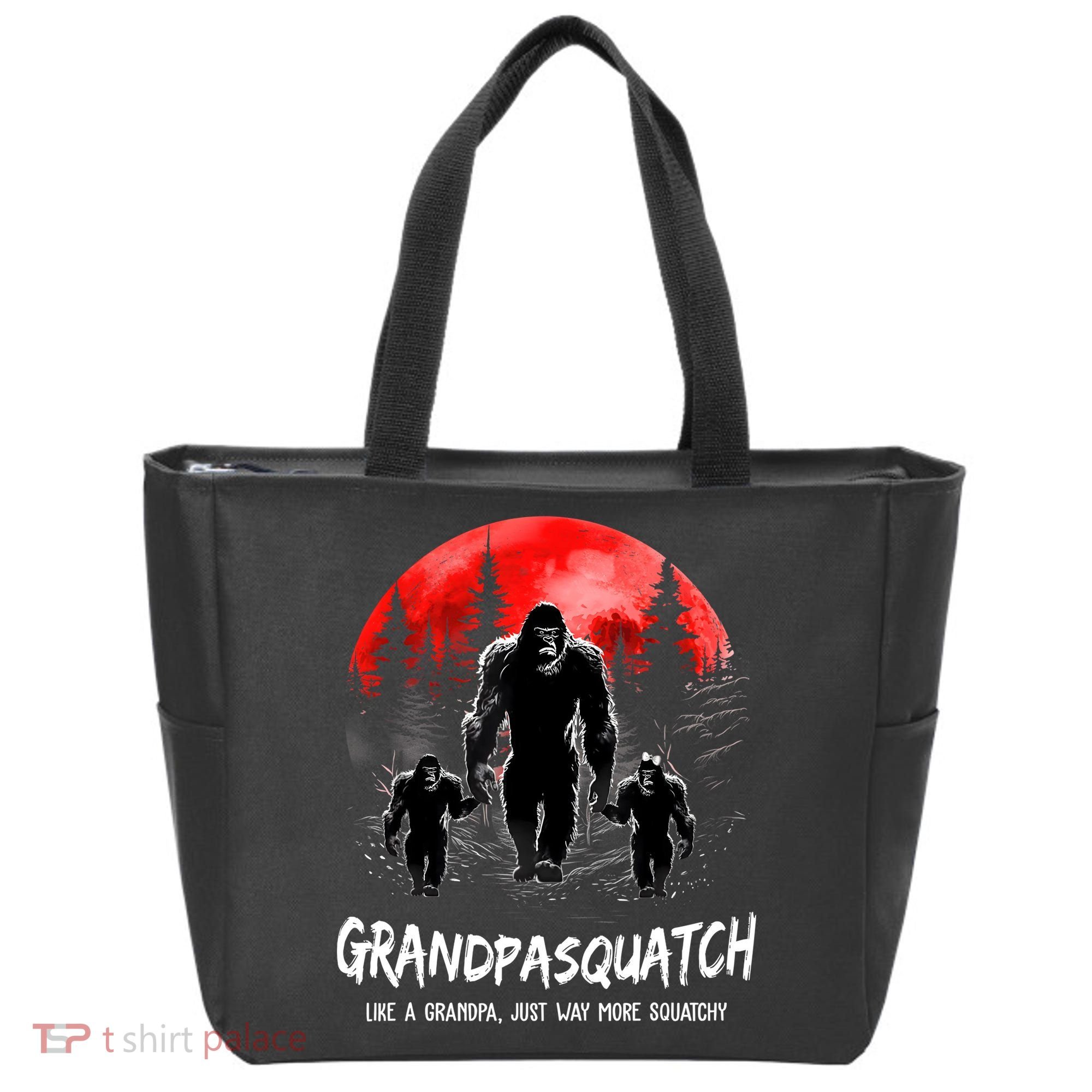 Grandpa Squatch Like A Grandpa Just Way More Squatchy Funny Tote Bag