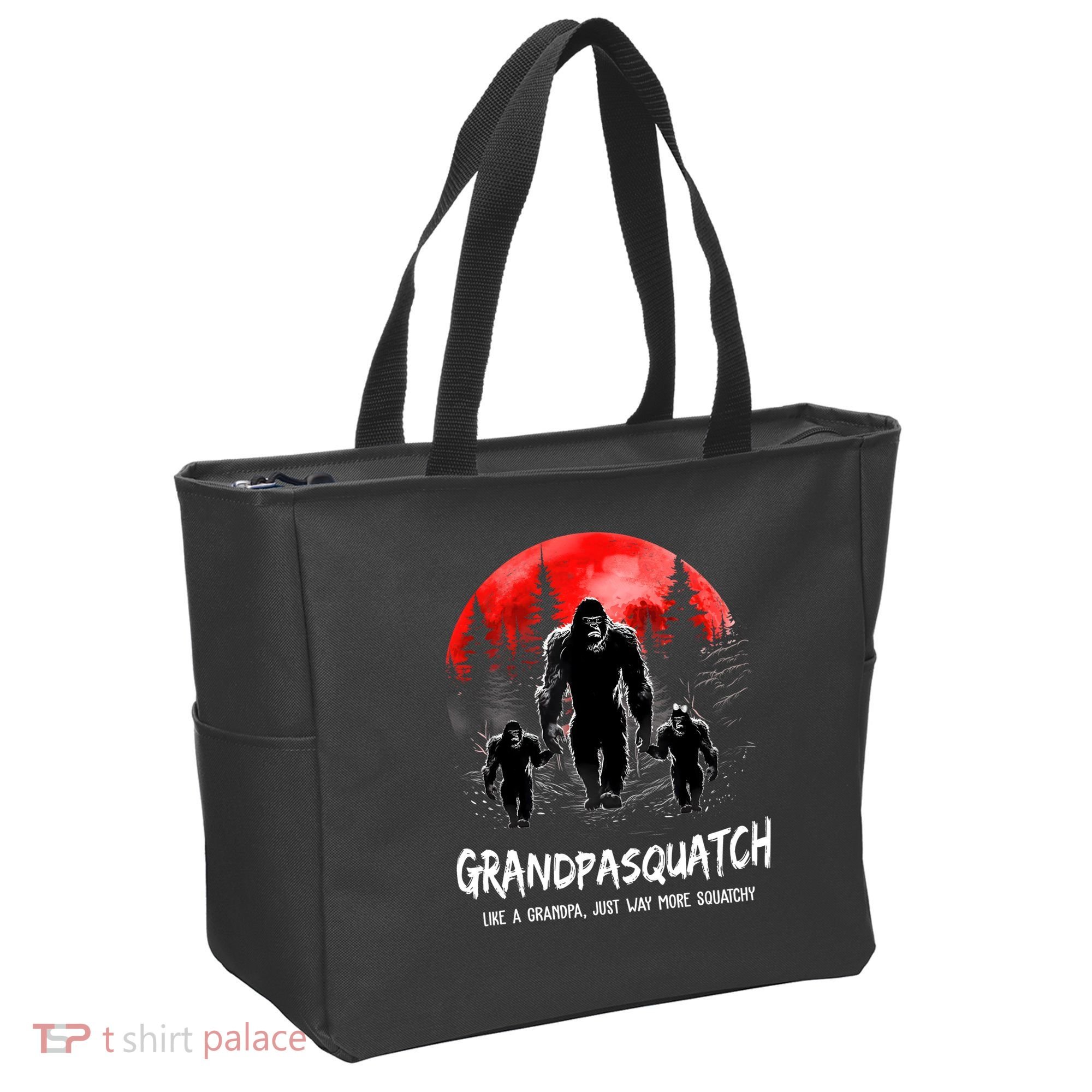Grandpa Squatch Like A Grandpa Just Way More Squatchy Funny Tote Bag