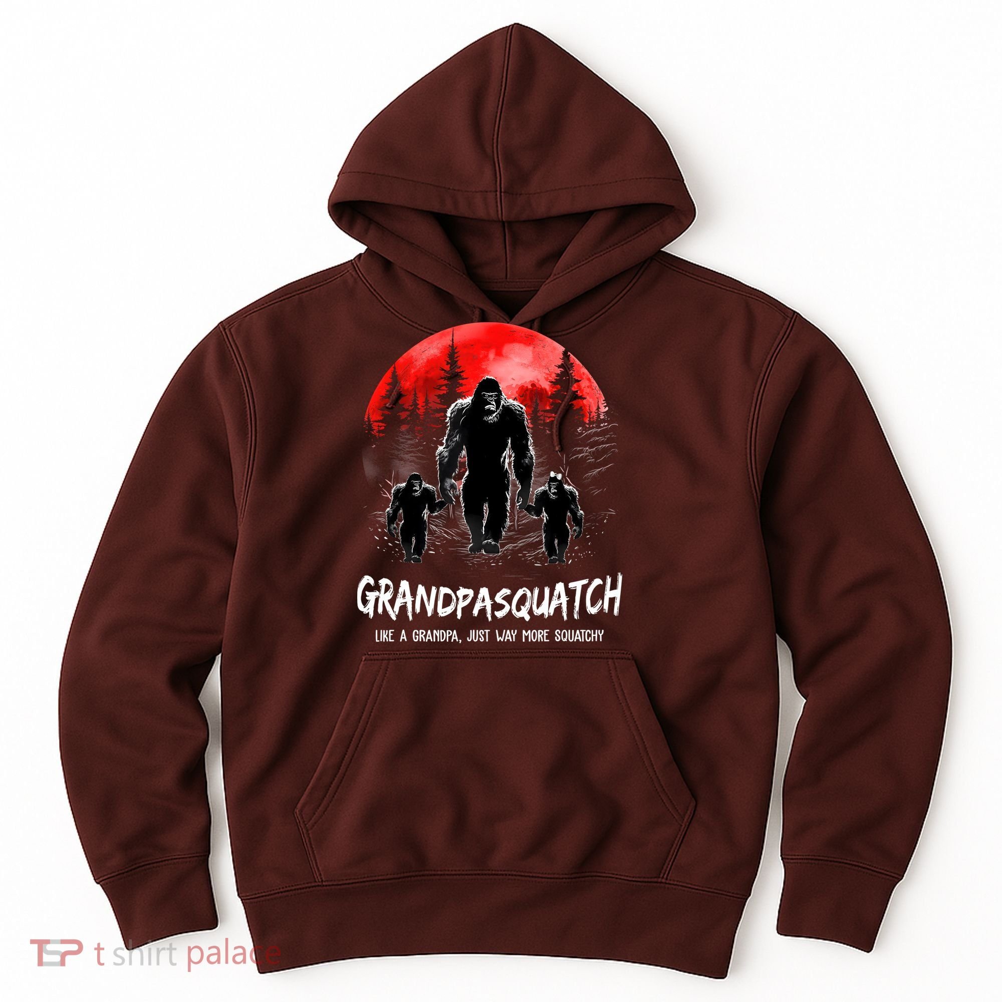 Grandpa Squatch Like A Grandpa Just Way More Squatchy Funny Hoodie