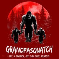 Grandpa Squatch Like A Grandpa Just Way More Squatchy Funny Apron thumb 3