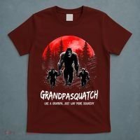 Grandpa Squatch Like A Grandpa Just Way More Squatchy Funny T-Shirt thumb 5