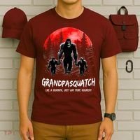 Grandpa Squatch Like A Grandpa Just Way More Squatchy Funny T-Shirt thumb 6
