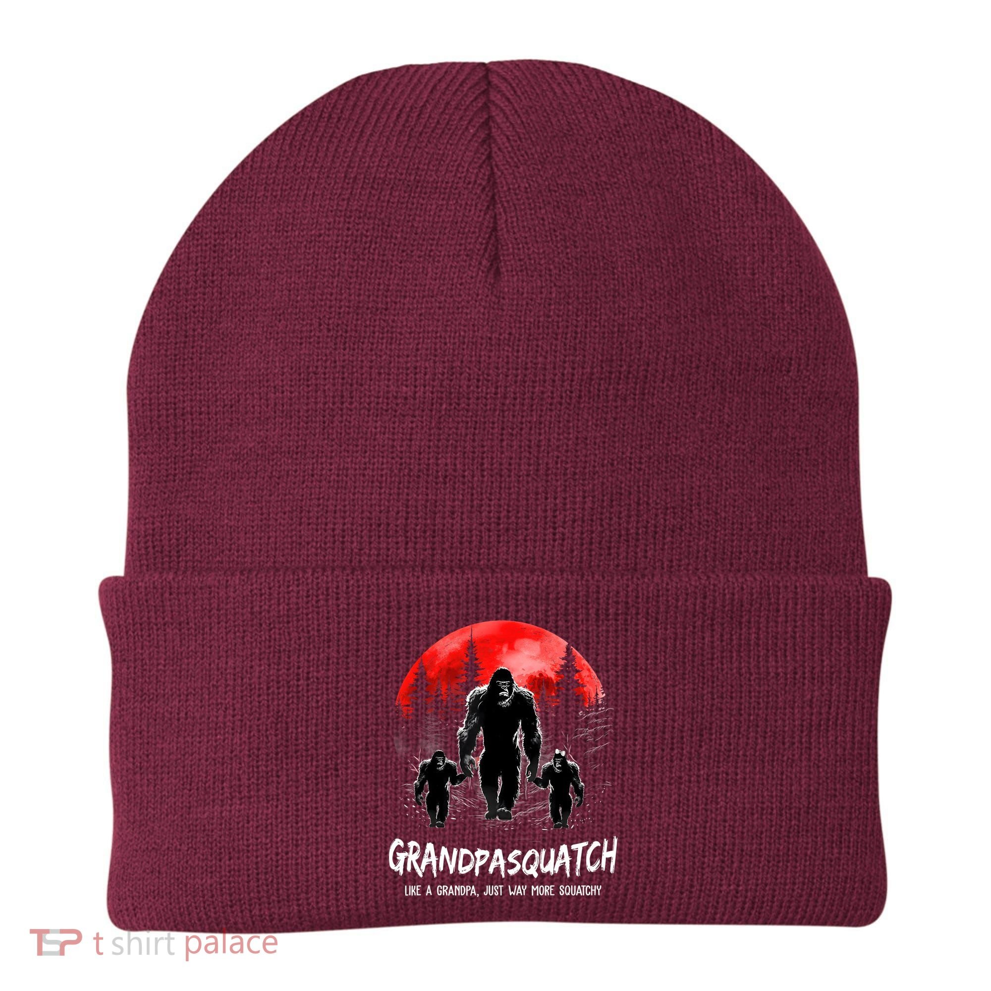 Grandpa Squatch Like A Grandpa Just Way More Squatchy Funny Beanie