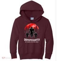 Grandpa Squatch Like A Grandpa Just Way More Squatchy Funny Kids Hoodie thumb 0