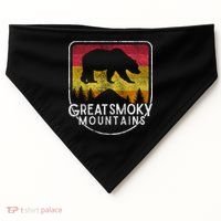 Great Smoky Mountains National Park Retro Gift USA-Made Doggie Bandana thumb 0