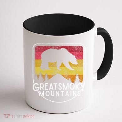 Great Smoky Mountains National Park Retro Gift Coffee Mug back