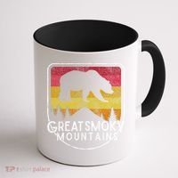Great Smoky Mountains National Park Retro Gift Coffee Mug thumb 1