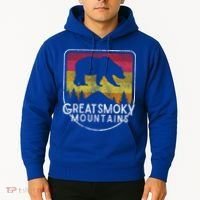Great Smoky Mountains National Park Retro Gift Hoodie thumb 2