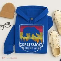 Great Smoky Mountains National Park Retro Gift Hoodie thumb 4