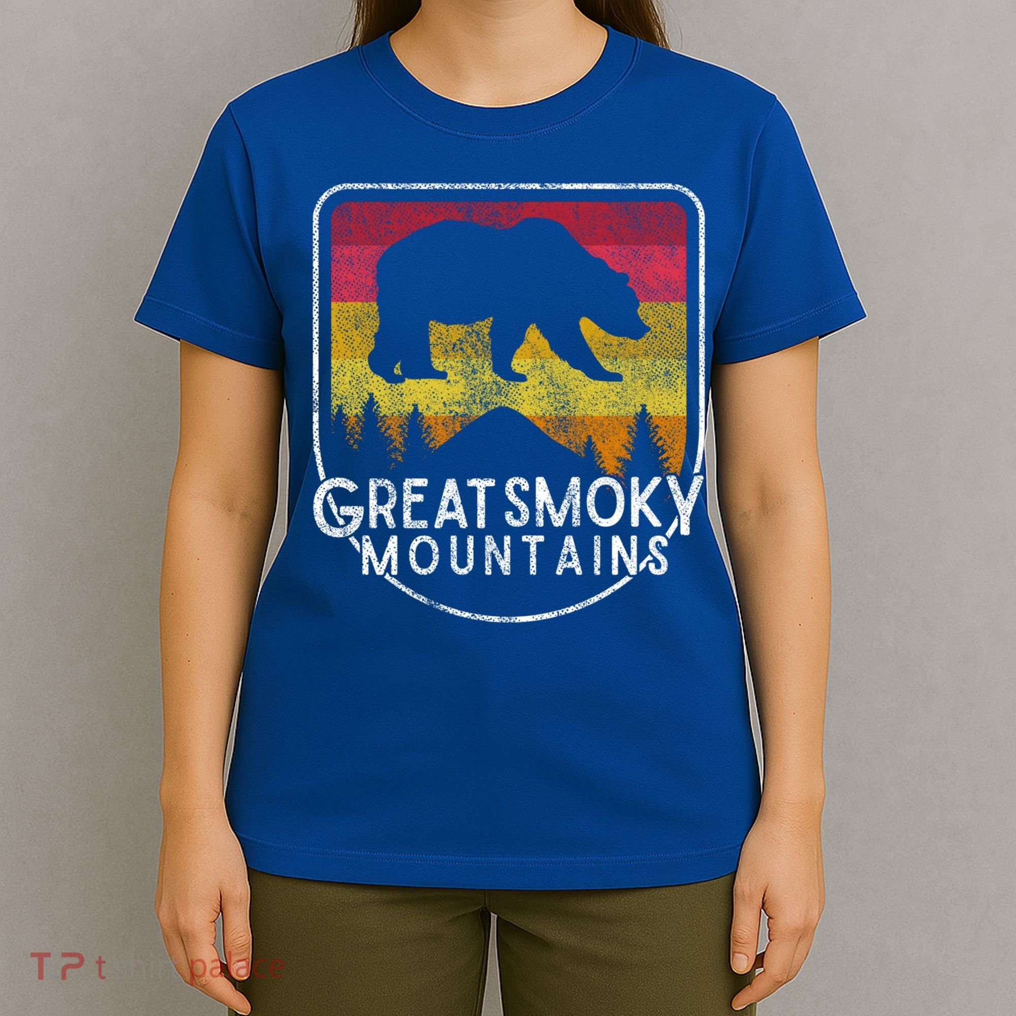 Great Smoky Mountains National Park Retro Gift T-Shirt