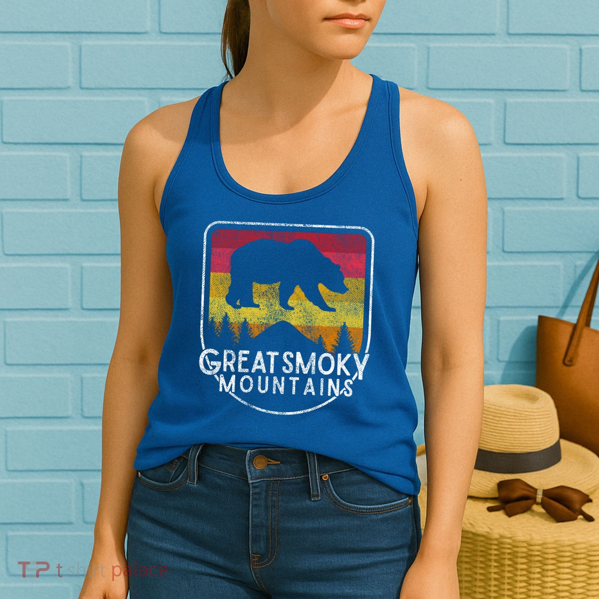 Great Smoky Mountains National Park Retro Gift Women's Tank Top