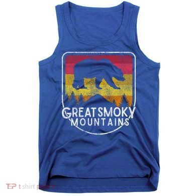 Great Smoky Mountains National Park Retro Gift Tank Top