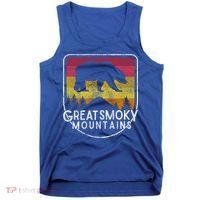 Great Smoky Mountains National Park Retro Gift Tank Top thumb 0