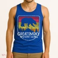 Great Smoky Mountains National Park Retro Gift Tank Top thumb 3