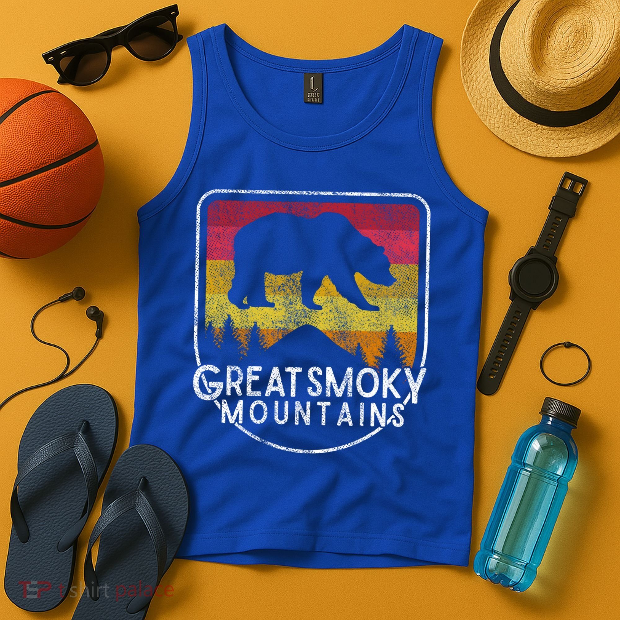 Great Smoky Mountains National Park Retro Gift Tank Top