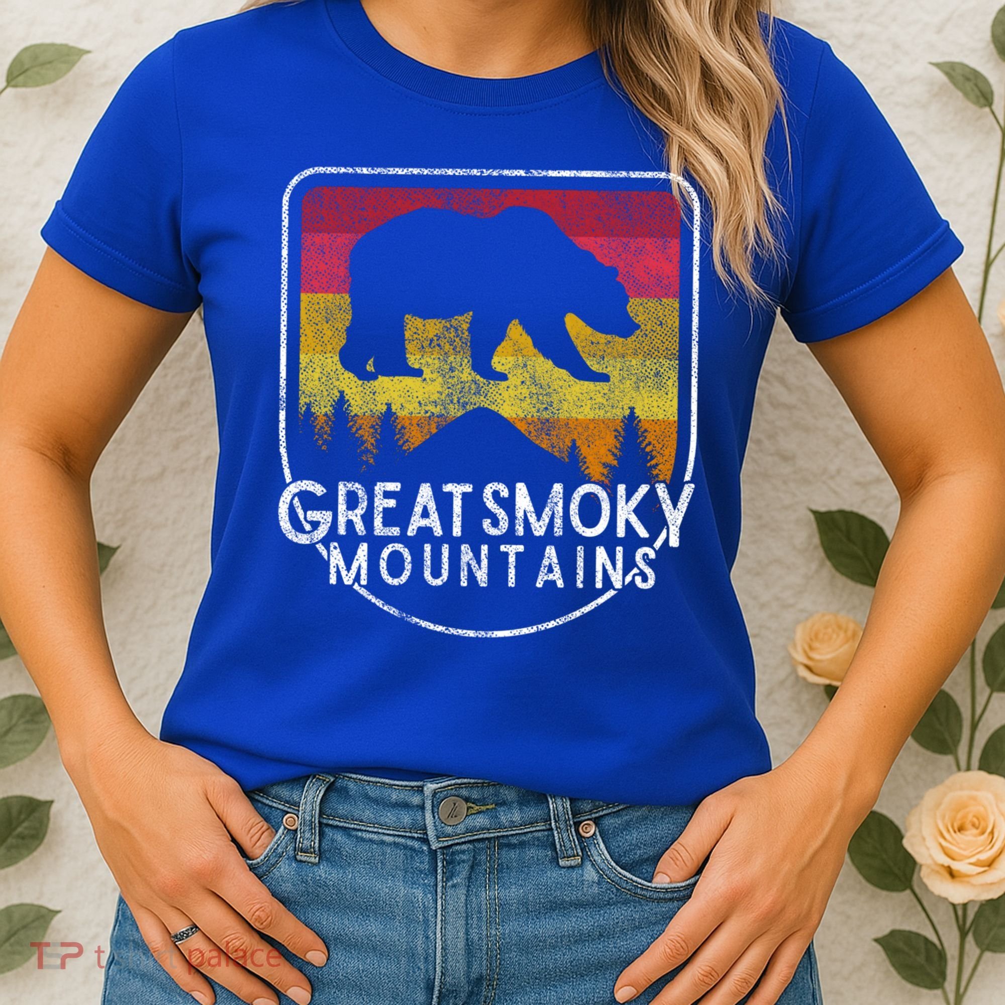 Great Smoky Mountains National Park Retro Gift Women's T-Shirt