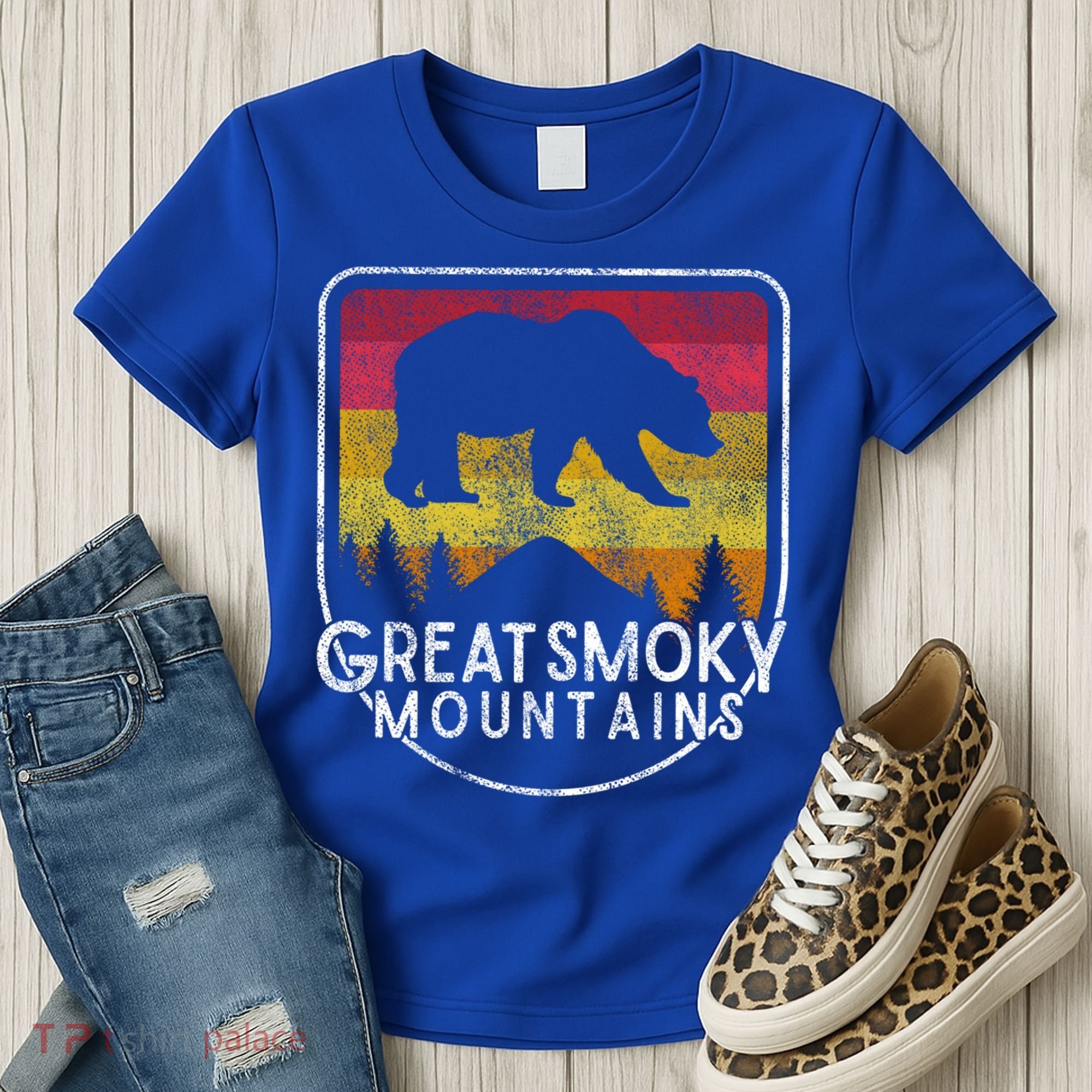 Great Smoky Mountains National Park Retro Gift Women's T-Shirt