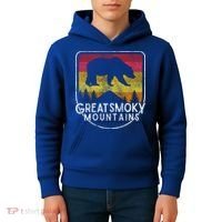 Great Smoky Mountains National Park Retro Gift Kids Hoodie thumb 4
