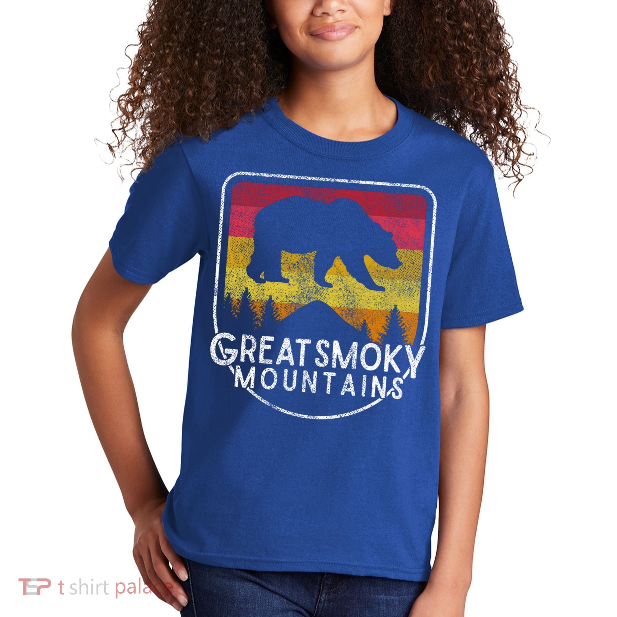 Great Smoky Mountains National Park Retro Gift Kids T-Shirt