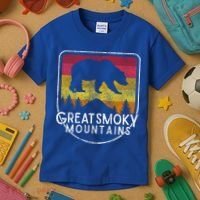 Great Smoky Mountains National Park Retro Gift Kids T-Shirt thumb 3