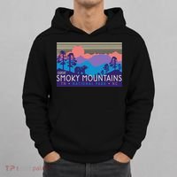Great Smoky Mountains National Park Retro Scenery Hoodie thumb 0