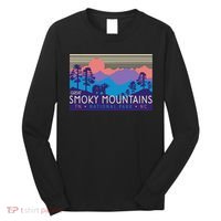 Great Smoky Mountains National Park Retro Scenery Long Sleeve Shirt thumb 0