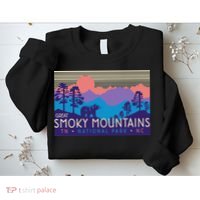 Great Smoky Mountains National Park Retro Scenery Sweatshirt thumb 2