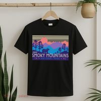 Great Smoky Mountains National Park Retro Scenery T-Shirt thumb 2