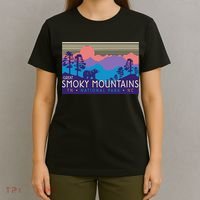 Great Smoky Mountains National Park Retro Scenery T-Shirt thumb 4