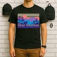 Great Smoky Mountains National Park Retro Scenery T-Shirt thumb 6