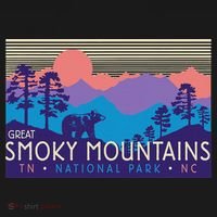 Great Smoky Mountains National Park Retro Scenery Women's Hoodie thumb 2